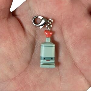 Aaron Meshon x Kidrobot Let’s Hang Zipper Pull Series Cute Gray Paint Tube Charm